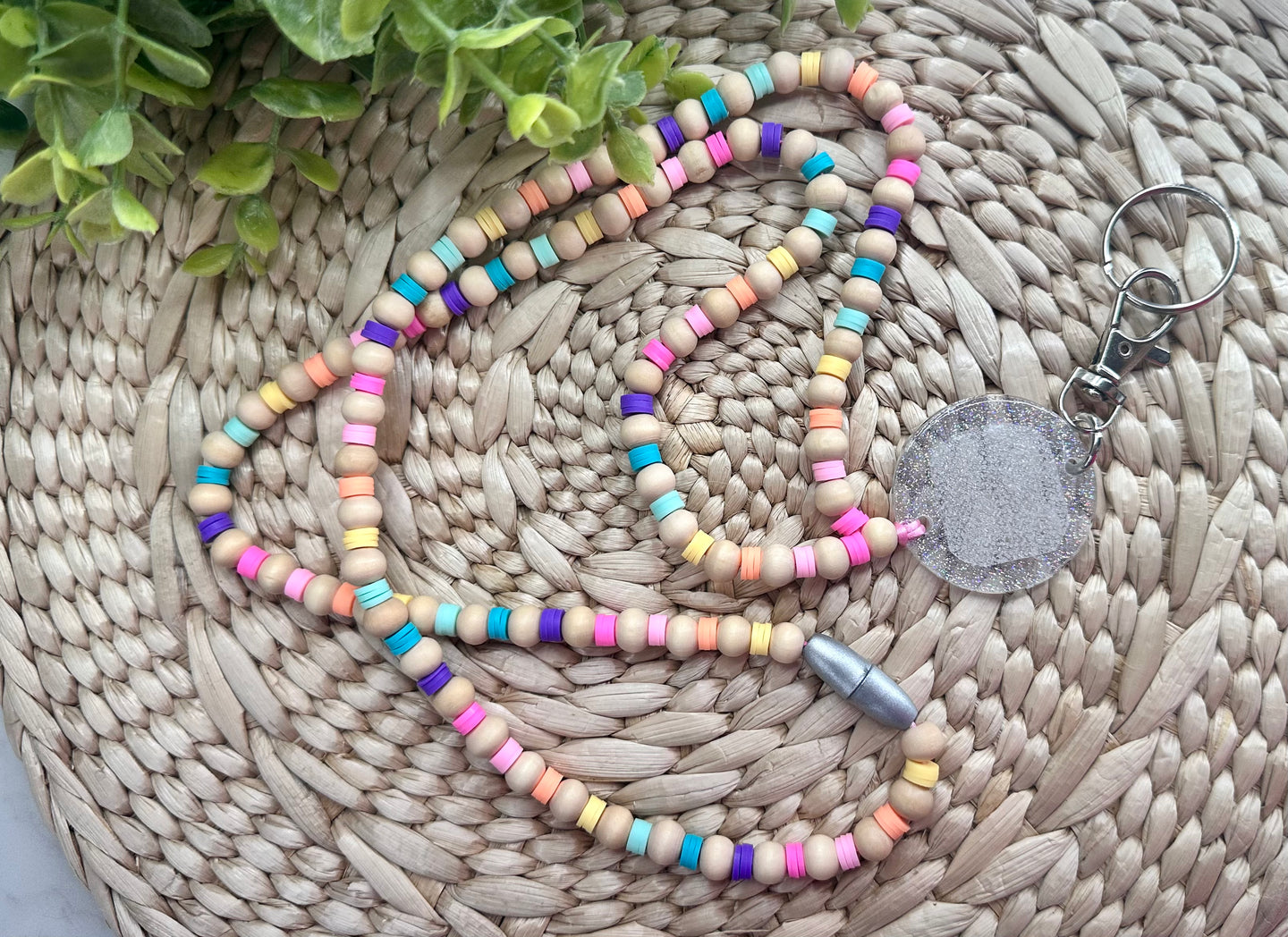 Beaded Lanyards to use with Interchangeable Toppers